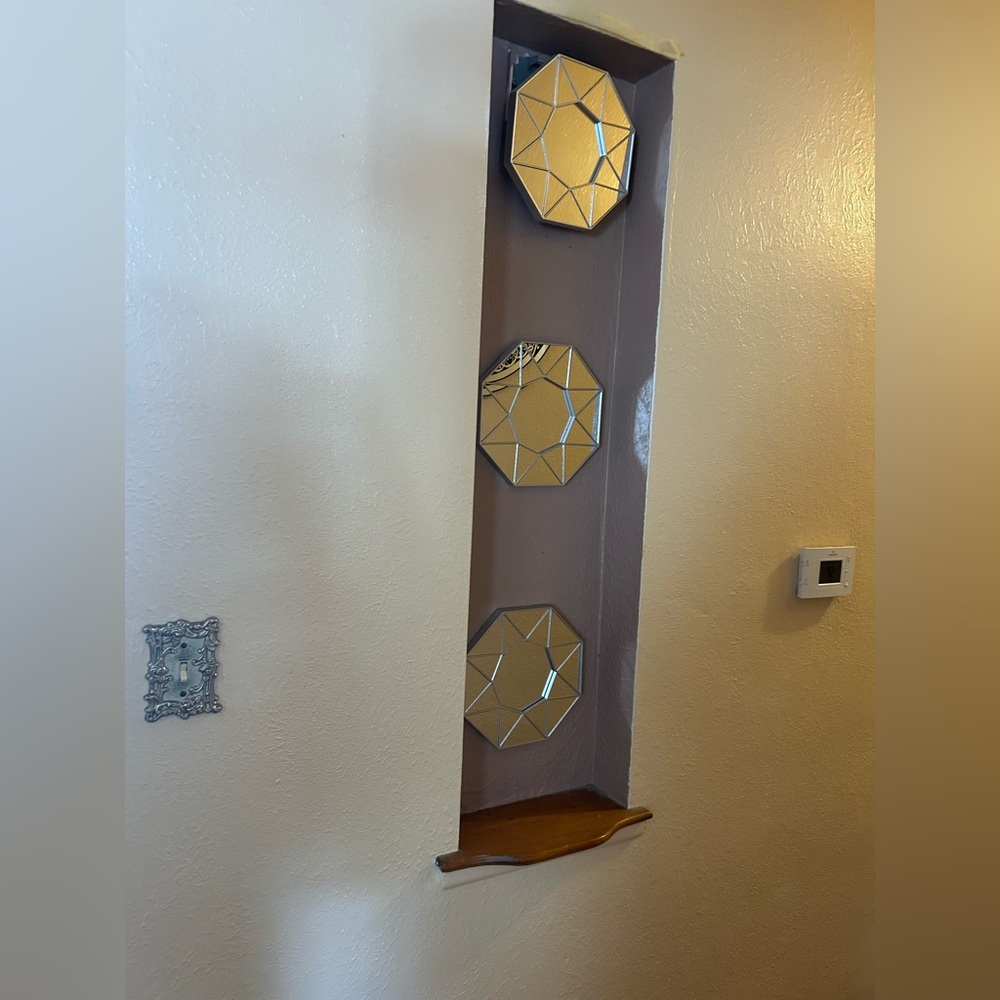 Wall jeweled mirror decor set for valentine decoration